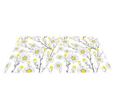 Classical daisy flower flower rug - TenStickers