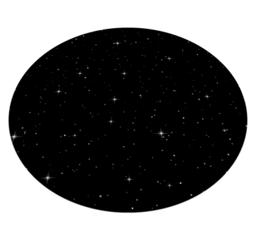 Starry Night Vision star vinyl rug - TenStickers