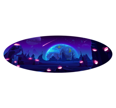 Galactic Adventure star vinyl rug - TenStickers
