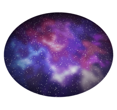 Galaxy inspired star vinyl rug - TenStickers