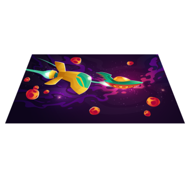 Cosmic Journey Concept vinyl rug - TenStickers