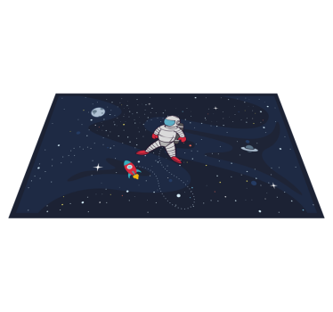 Celestial Journey star vinyl rug - TenStickers