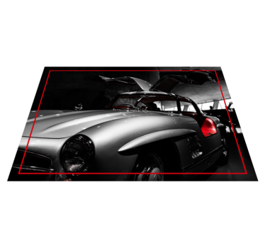 Mercedes 300SL retro rug - TenStickers