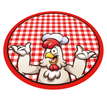 Cartoon chicken cook animal mat - TenStickers