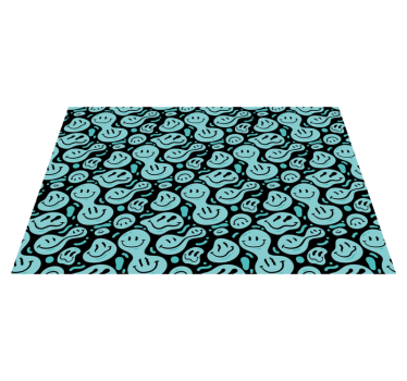 Mood Smiley Characters vinyl rug - TenStickers
