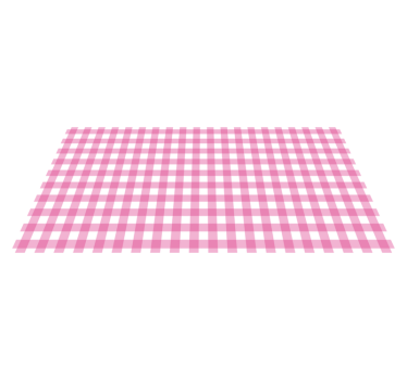 Pink and white patterned squares rectangular jute rug - TenStickers