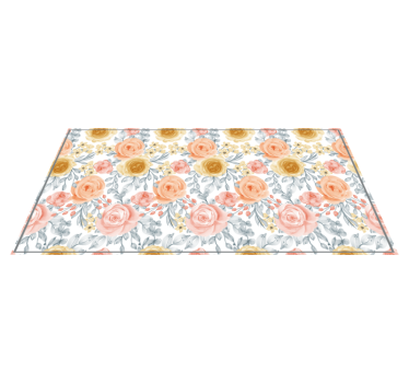 Blossom Emblem entrance hall vinyl rug - TenStickers