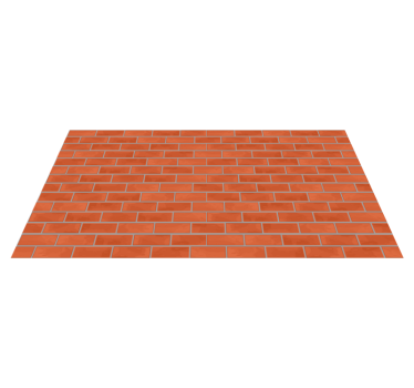 Red bricks pattern texture rug - TenStickers