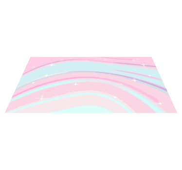 Lively Wave Styles vinyl rug - TenStickers