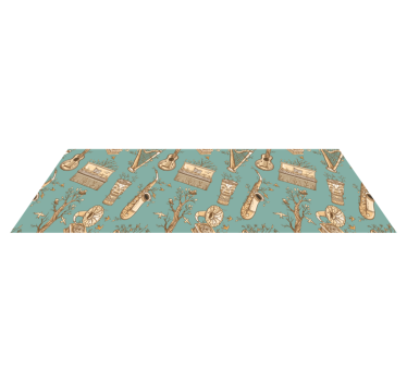 Musical Instruments Idea vinyl rug - TenStickers