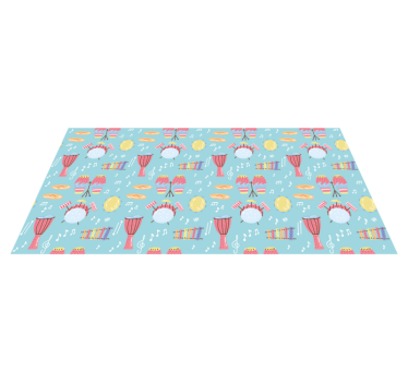 Musical Instruments Fun vinyl rug - TenStickers