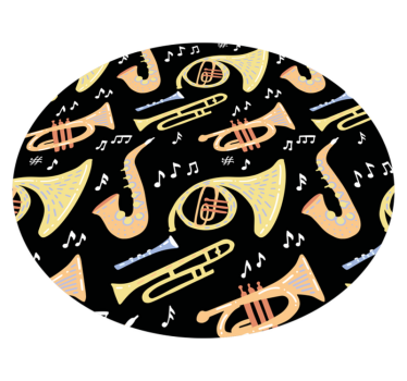 Musical Instrument Idea vinyl rug - TenStickers