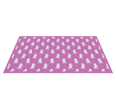 Unicorn Adventure Theme vinyl rug - TenStickers