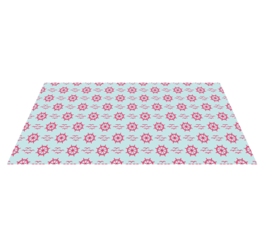 Nautical steering wheels vinyl rug - TenStickers