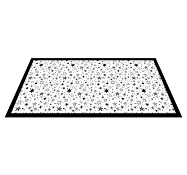 Star vinyl rug with starry night design - TenStickers