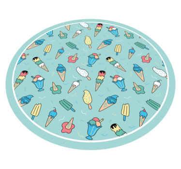 Frozen Treat Joy vinyl rug - TenStickers