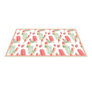 Colorful Ice Treats vinyl rug - TenStickers