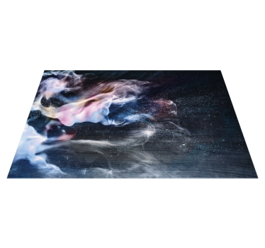Cosmic smoke swirls teenage bedroom vinyl rug - TenStickers
