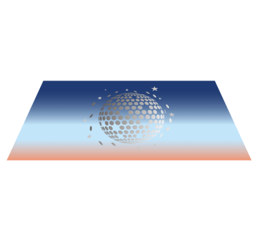 Celestial Sphere Design star vinyl rug - TenStickers