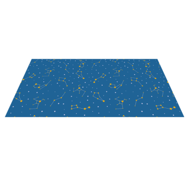 Celestial Night Sky star vinyl rug - TenStickers