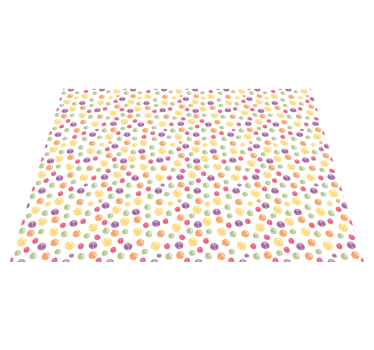Colorful Polka Dots vinyl rug - TenStickers