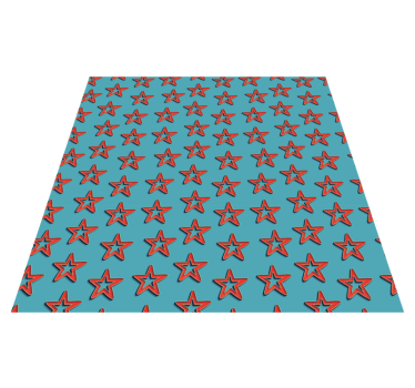 Celestial Inspiration star vinyl rug - TenStickers