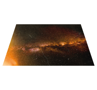 Cosmic Galaxy View star vinyl rug - TenStickers