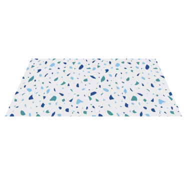Colorful Pattern marble vinyl rug - TenStickers