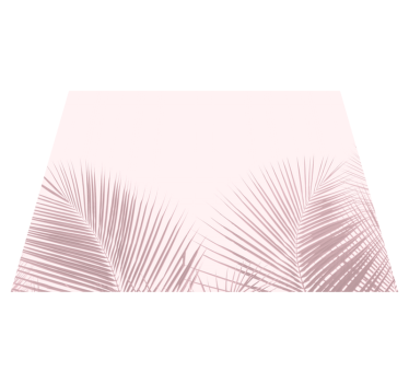 Elegant palm imagery vinyl rug flowers - TenStickers