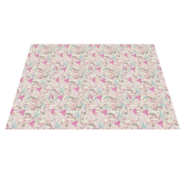 Floral Ice Cream Pattern carpet roses - TenStickers