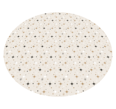 Starry Pattern star vinyl rug - TenStickers