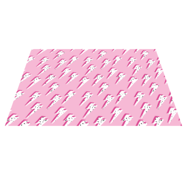 Pink lightning bolt teenage rugs for bedrooms - TenStickers