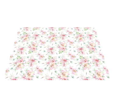 Floral Blossom Elegance vinyl rug flowers - TenStickers