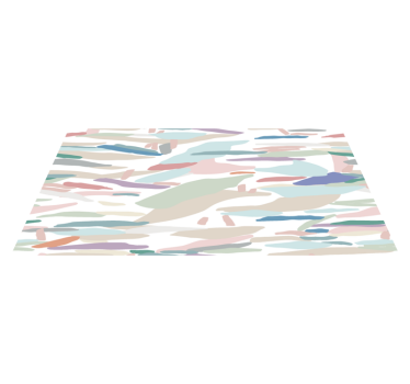 Sleek Abstract Camouflage minimalist vinyl rug - TenStickers