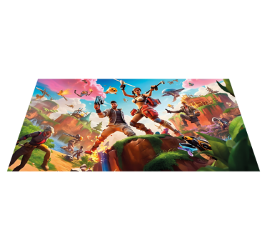 Videogame characters in action bedroom rug - TenStickers