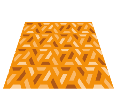 Abstract Design Living Room Flooring - TenStickers