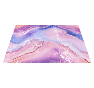 Purple & pink shades marble vinyl rug - TenStickers