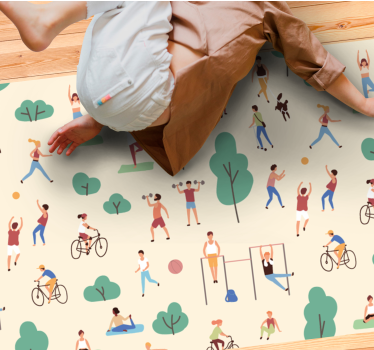 Active Play Scenes vinyl rug - TenStickers