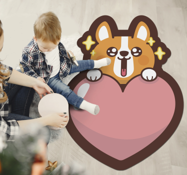 Anime Dog animal vinyl mat - TenStickers
