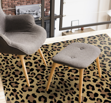 Big tiger animal print vinyl rug - TenStickers