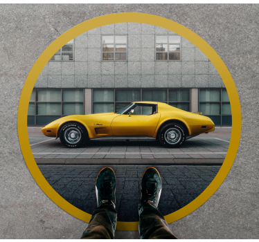 Chevrolet Corvette retro rug - TenStickers