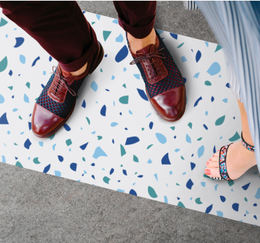 Colorful Pattern marble vinyl rug - TenStickers