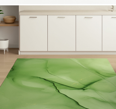 Emerald effect motif marble vinyl rug - TenStickers