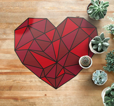 Geometric Heart geometric carpets - TenStickers