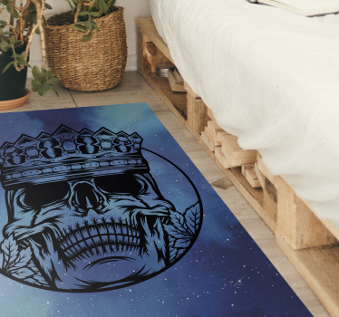 Hipster galaxy crown teenage rugs for bedrooms - TenStickers