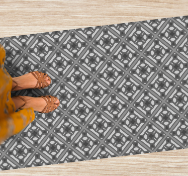 Marble vinyl rug elegant gray design - TenStickers