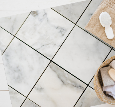 Marble vinyl rug marble mimicry - TenStickers