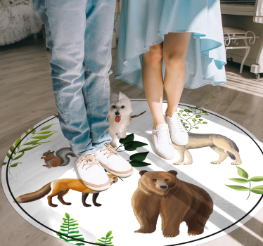 Multiple animals design animal mat - TenStickers