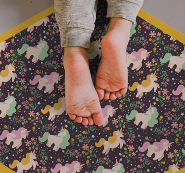 Mythical Creatures Playground vinyl rug - TenStickers