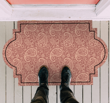 Paisley Pattern entrance hall vinyl carpet - TenStickers